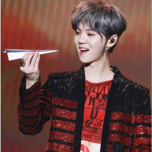 Concert Same Style Singer Stage Sequins Jacket Wedding Photo Studio Costumes New Mens Contrast Color Sequins Small Suit Jacket