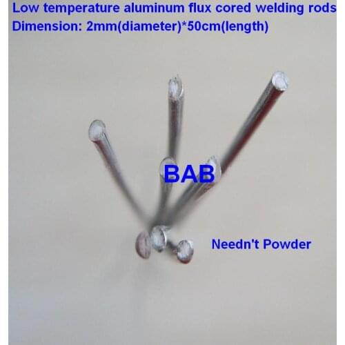 50 PCS 2mm*50cm low temperature aluminum welding rod flux cored wire / low temperature flux core aluminum electrode (no flux)