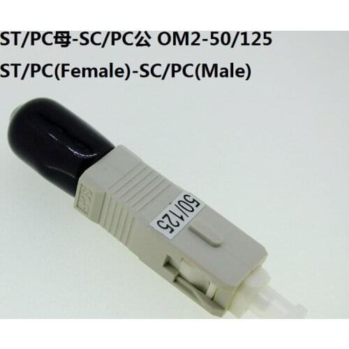 10PCS New Optical Fiber Connector Single Mode ST/PC（Female)To SC/PC (Male) OM1 OM2 Flange Adapter Coupler Special Free Shipping