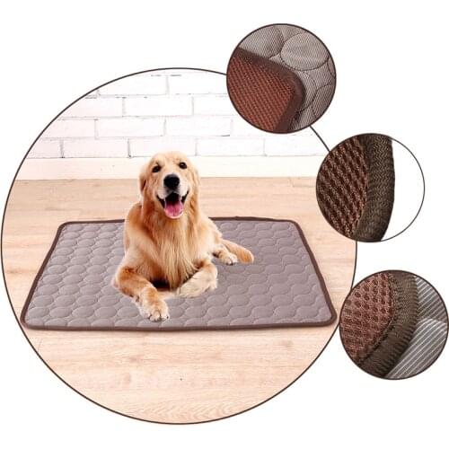 Pet Cooling Mat Summer Pad Mat For Dog Cats Cool Breathable Blanket Cat Ice Pad Washable Sleeper Sofa Mat Waterproof Pet Dog Bed