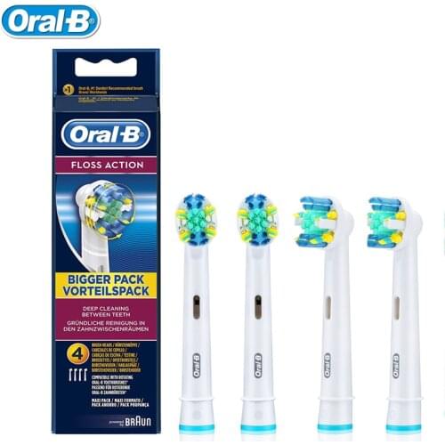 Oral B Floss Action Replaceable Electric ToothBrush Heads OralB Electric Tooth brush Head EB25 Oral Hygiene Brush Heads 4pc/Pack