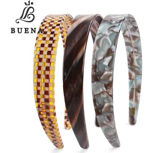 2cm Wide Acetate Headband Support Custom Printed Pattern Headband Professional Hair Accessories