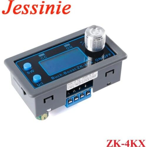 ZK-4KX CNC DC DC Buck Boost Converter CC CV 0.5-30V 4A Power Supply Module Adjustable Regulated For Solar Battery Charging