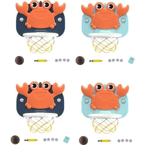 Basketball Hoop Pre-Assembled Portable Over The Door with Basketball and Air Pump for Indoor Wall Indoor Sports Game