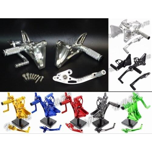 Sale Motorcycle CNC Adjustable Rider Rear Sets Rearset Footrest Foot Rest Pegs For Buell XB9R XB9S XB12R XB12S