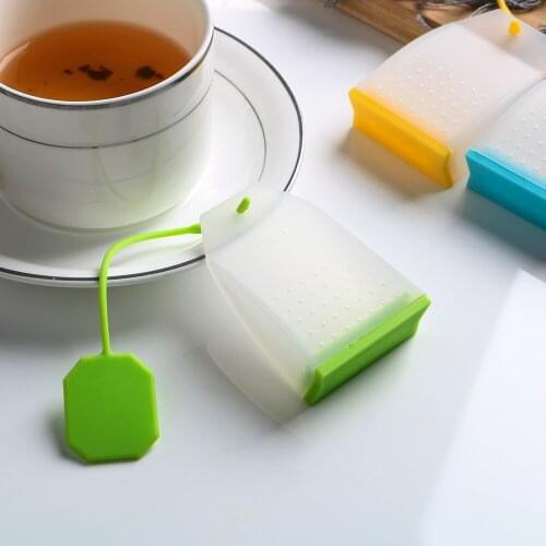 Tea Strainers Herbal Tea Infusers High Temperature Resistance Tea Infuser Food-grade Silicone Tea Bag Random Color