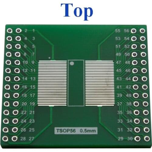 TSOP56 0.5mm/0.65mm to DIP56 IC Adapter TSOP56 socket test experiment board pcb