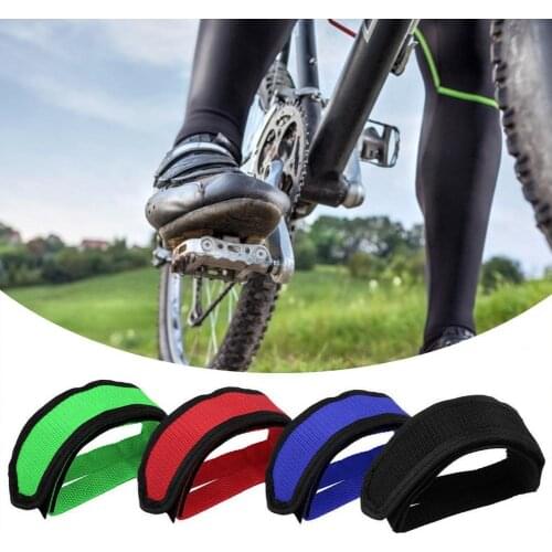 Cycling Elastic Bike Pedal Band Fixing Feet Binding Strap Anti-Slip Bicycle Pedal Cover Tape Straps Belt Bike Accessories