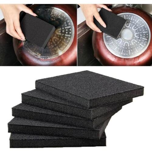 Magic Sponge Eraser Rust Remover Brush Dish Pot Cleaning Brush Sponge Emery Descaling Clean Rub Pot Kitchen Tools 1/2/5pcs