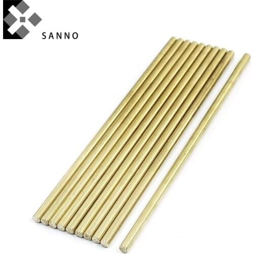 High quality H59 round brass rods D5mm - 20mm soild copper bar length 500mm Cu metal material rods