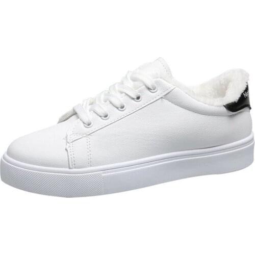 Womens Shoes Winter Women Boots Warm Fur Plush Lady Casual Shoes Fashion White Sneakers Zapatillas Mujer Platform Snow Boots