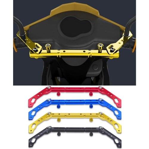 1 Set Motorcycle Aluminum Balance Bar Durable CNC Aluminum Alloy Handlebar Balance Lever Mobile Phone Stand Cross Bar Handlebar