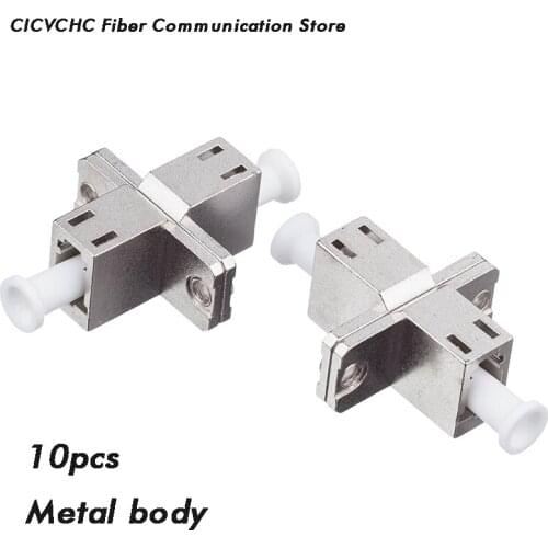 10pcs LC Simplex Adapter with metal body