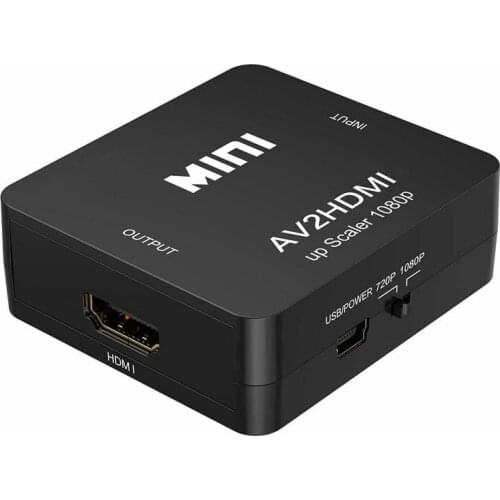 2021 Converts Analog Composite Input To HDMI 1080p (60HZ) Output White RCA To HDMI Converter USA Stock Fast Dropshipping