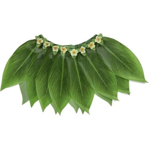 Hawaiian grass skirt Party supplies Party decoration Simulation leaf children show costume