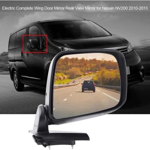 Auto Outer Rearview Mirror Side Wing Door Mirror Door Mirror Assy for NISSAN NV200 2010-2018 3-PINS