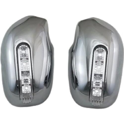 For TOYOTA CAMRY XV30 2002-2006 Door Mirror Cover With LED Overlay Frame Panel Rearview Trim Rear View Chrome Car Styling
