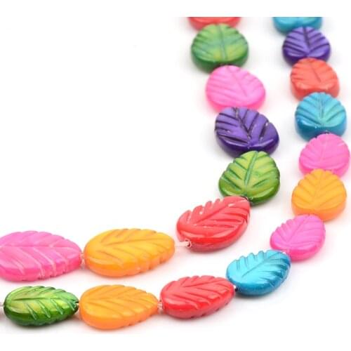 Natural Tree Leaf Shaped Beads Shell Loose Beads For Jewelry Making DIY Bracelet Ear Studs Accessories 15' Wholesale