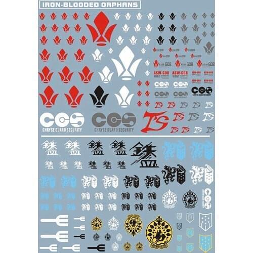 D.L high quality Military emblem series Decal water paste 04-IBO For Bandai RG 1/144 MG 1/100 PG 1/60 IBO Barbatos Gundam DL163