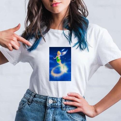 Disney Invent Tinker Bell Womens T Shirt Tops Fashion Clothes Funny Outside Shirt Sweatshirts 2021 Summer New Arrivals Dropship