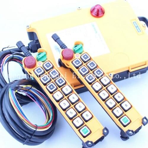HS-14S (include 2 transmitter and 1 receiver) crane remote control Your order note need voltage:380VAC 220VAC 36VAC 24VDC