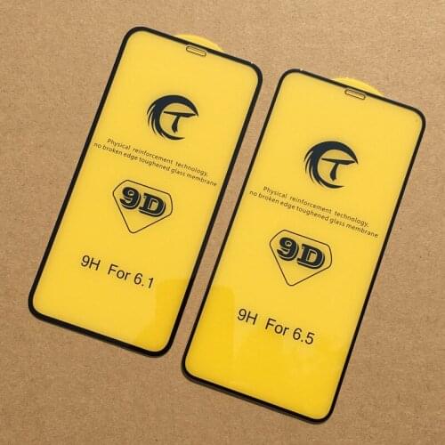 100pcs 9D Full Cover Curved Tempered Glass Screen Protector Shield Film For iPhone 13 Pro Max 12 Mini 11 XS XR X 8 7 6 Plus SE