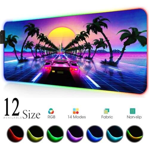 Rgb Mausepad Pink Synthwave Deskmat Rgb Pc Gamer Rgb Xxl Mouse Pad Gamer Rgb Mat Retrowave Computer Desk Rugs Xxl Carpet 900x400