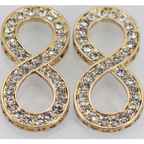 Fashion Rhinestone Zircon Jewelry Accessories African Jewelry Findings DIY Bead Making Connectors Components JC037