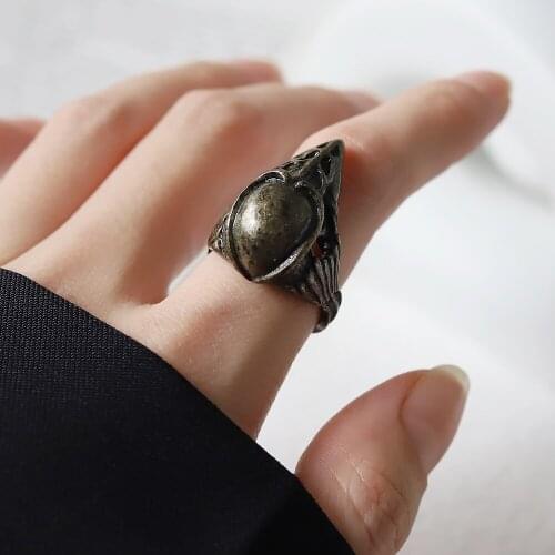 Eagle beak Cool Men Boys Punk Gothic Rock Scroll Joint Armor Knuckle Metal Full Finger Rings Cospaly DIY Rings for Men