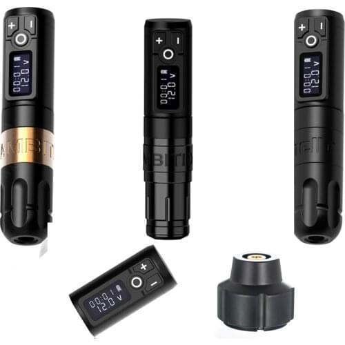 New Ambition Soldier Wireless Tattoo Pen Machine Battery with Portable Power Coreless Motor Digital LED Display For Body Art