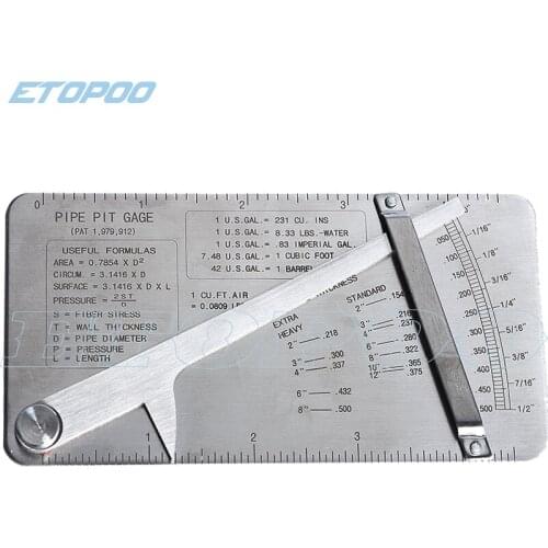 New Hot pipe pit welding gauge Au-foot pipeline inspection weld gauge weld caliper