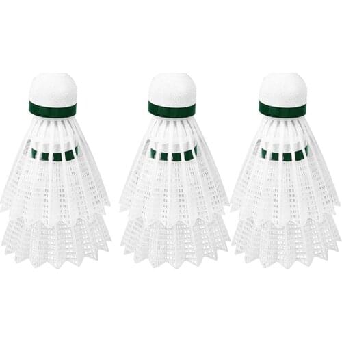 New-Nylon Shuttlecocks 6 Sports Shuttlecocks Birdies Balls with Storage Box for Ball Training Exercise Gym Fitness Game