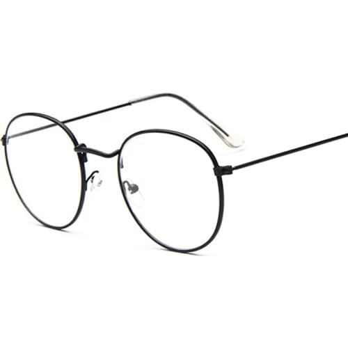 Custom Myopia 2019 fashion round glasses frames women men optical brand design vintage eyewear eyeglasses for women clear