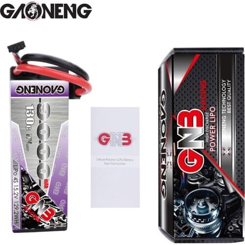Original GNB GAONENG 9000mAh 4S 15.2V 130C Hardcase LiPo LiHV Battery XT90 Connector for 1:8 1/8 RC Car Four Drive Off-Road Boat