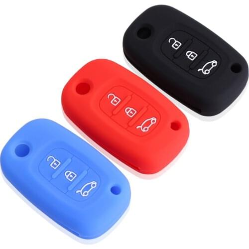 Silicone Car Key Case Cover For LADA Priora Sedan sport Kalina Granta Vesta X-Ray XRay Remote key shell fob auto parts
