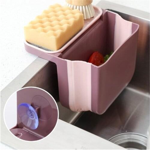 Foldable Kitchen Sink Silicone Drain Basket Bowl Washing Storage Basket Strainers Bowls Drainer Vegetable Cleaning Colander Tool