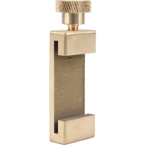 Steel Ruler Positioning Block Brass Angle Scribe Line Ruler for Ruler Locator DIY Woodworking Scribe Measuring Tool