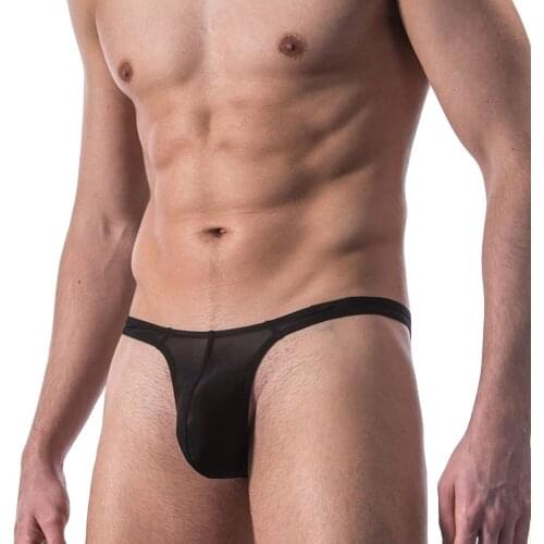 Mens Underwear T Back G String Briefs Sexy Breathable Thong Lingerie Jockstrap Men Thong Bulge Pouch Black Green Blue Yellow