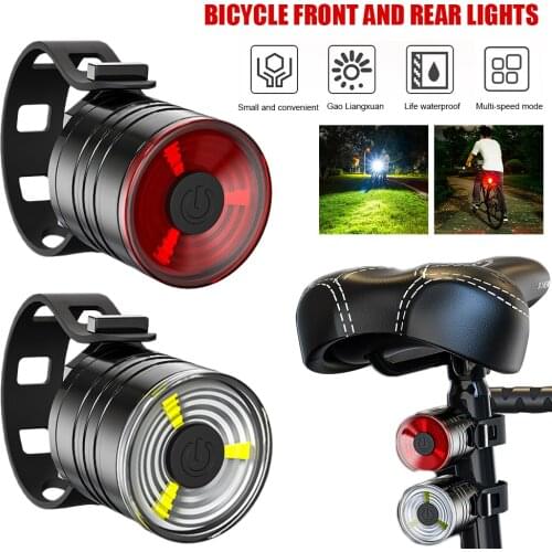 Waterproof Bicycle Cycling Lights Taillights LED Laser Safety Warning Bicycle Lights Bicycle Tail Bicycle Accessories Light