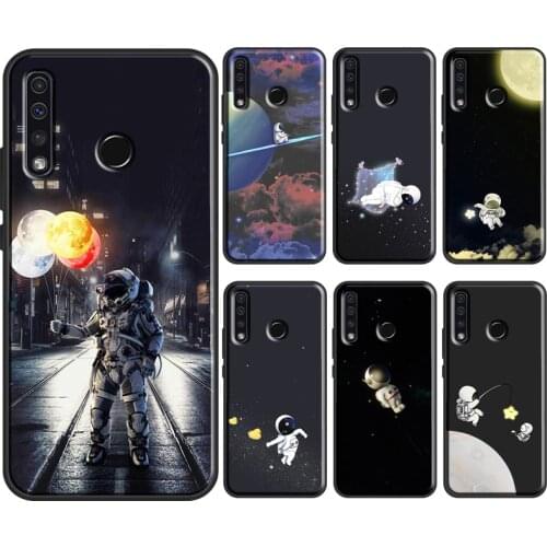 Starry Space Moon Astronaut Aesthetic Phone Case For Huawei Honor 20 Pro 4C 6C 7C 7A 8A 9A 7S 8S 8 9 10 Lite 10X 6X 8X 9X 10i
