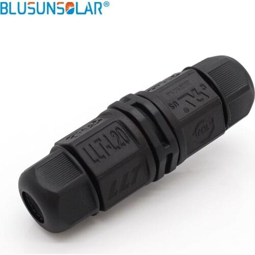 100 pcs/lot 20A 500V Electrical IP67 2 Pin L20 Lamp Conenctor Outdoor Led Light Cable Connector Wire Contacts Adapter