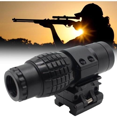 3x Magnifying Glass Holographic Sight Range Portable Sightseeing Tool Outdoor Traveling Hunting Accessories Camping Rifle Lens