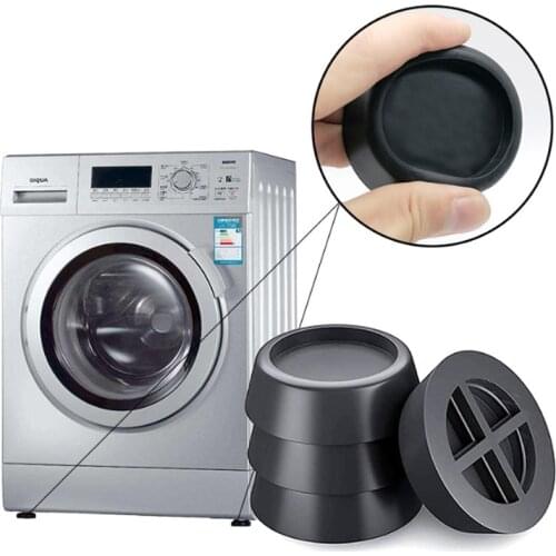 4Pcs Washing Machine Feet Pads Anti Vibration Non Slip Elasticity Rubber Mat Refrigerator Floor Furniture Prote Shock Proof Pad