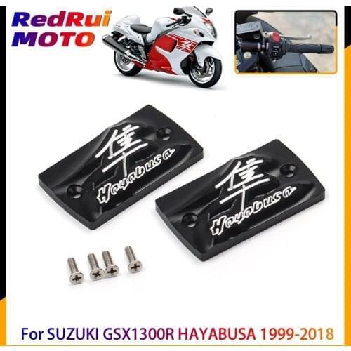 For SUZUKI GSX1300R HAYABUSA 1999-2018 Motorcycle Accessories Oil Fluid Cap 3D LOGO Brake Clutch Cylinder Reservoir Cover