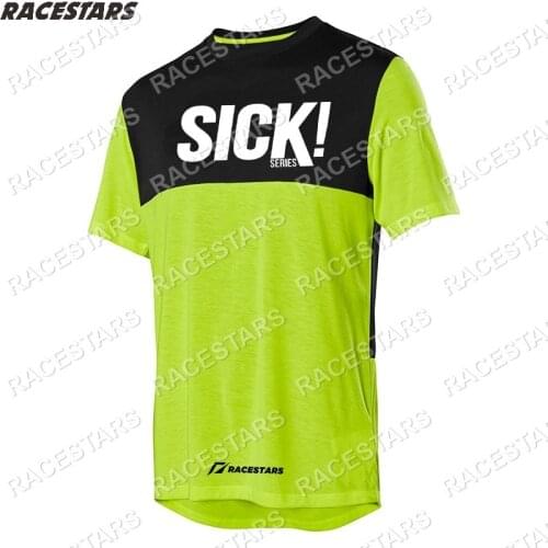 SICK Enduro Racing Motocross Short Sleeve DH Bike Cycling Jersey Downhill Mountain MTB Shirt Maillot Ciclismo Hombre Camiseta MX