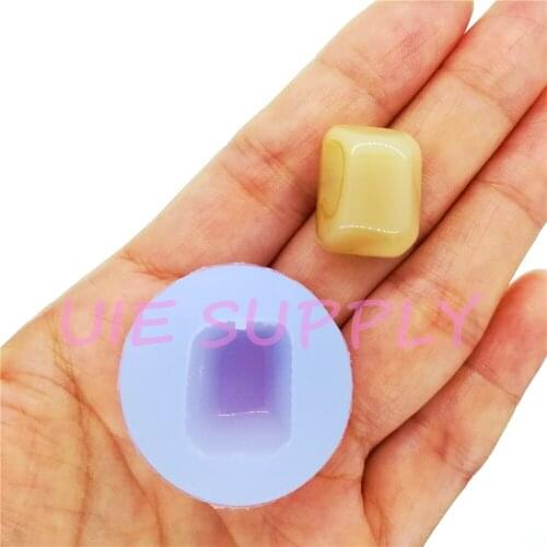 BYL423U Gemstone Silicone Mold for Resin Art Earrings Necklace Pendant Craft Clay Decoration Fondant Candy DIY 18.3mm x 14.7mm