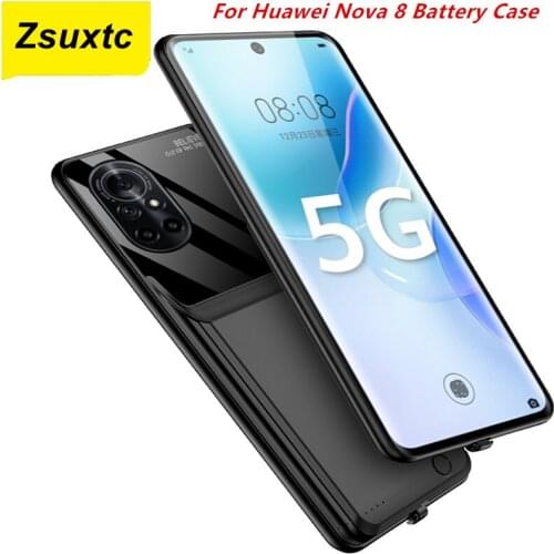 For Huawei Nova 8 Battery Case 10000 Mah Nova 8 Charger Case Smart Phone Cover Power Bank For Huawei Nova 8 Battery Case Capa