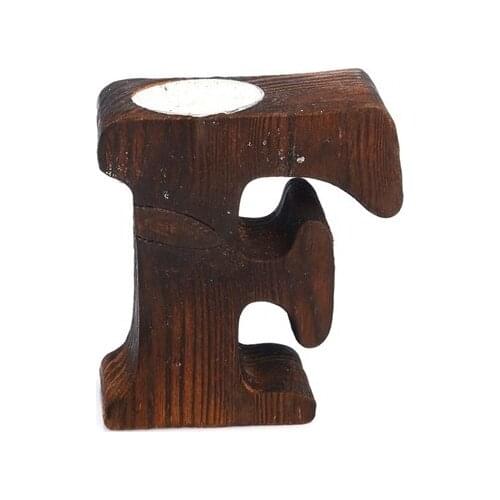 Pony Bed Wood Decorative Letter F candle holder candle and candlestick свеча и подсвечник vela y candelero
