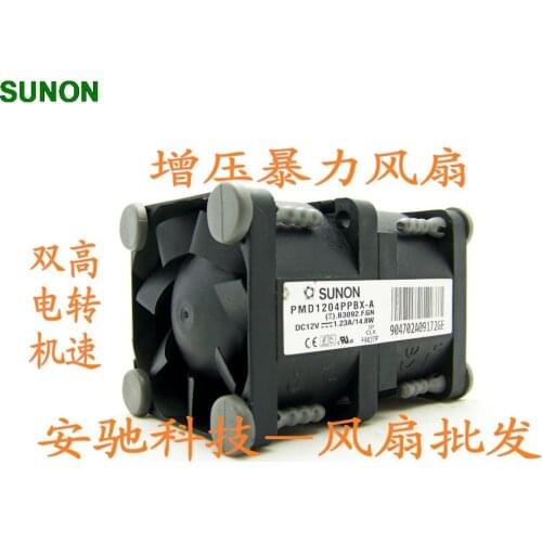 For Sunon PMD1204PPBX-A 4056 high- speed fan 4 cm server fan violence