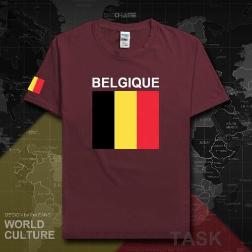 Belgium Belgique mens t shirt Belgian 2019 jerseys nation team tees casual cotton t-shirt tops sporting clothing flag country